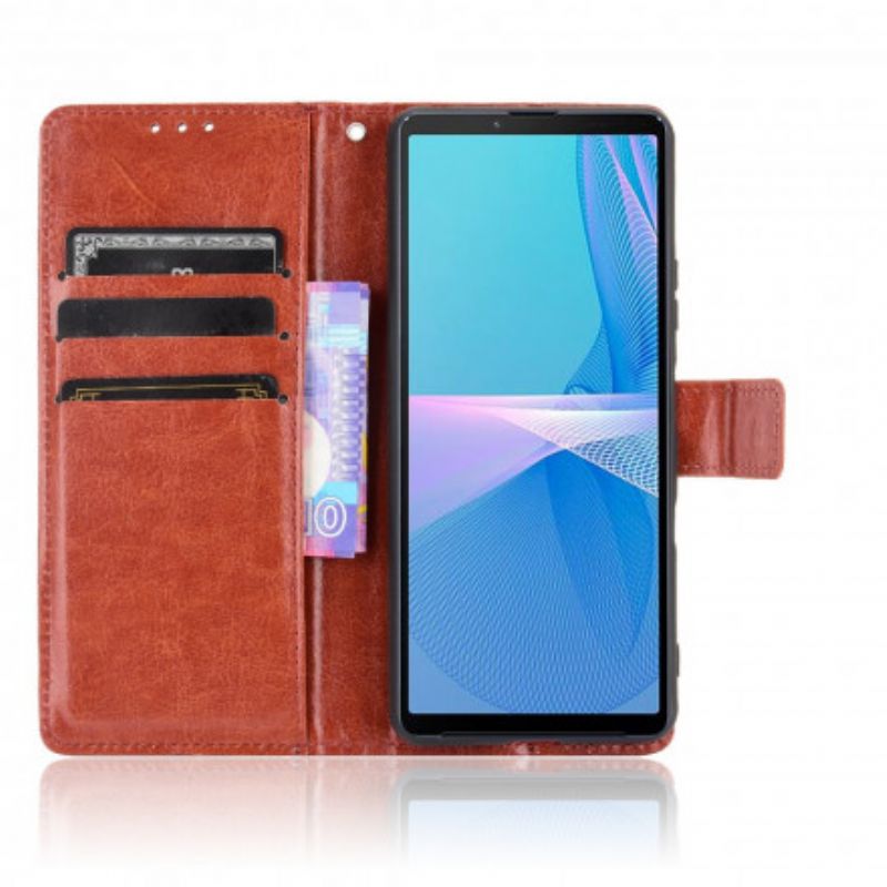 Housse Sony Xperia 10 III Simili Cuir Flashy