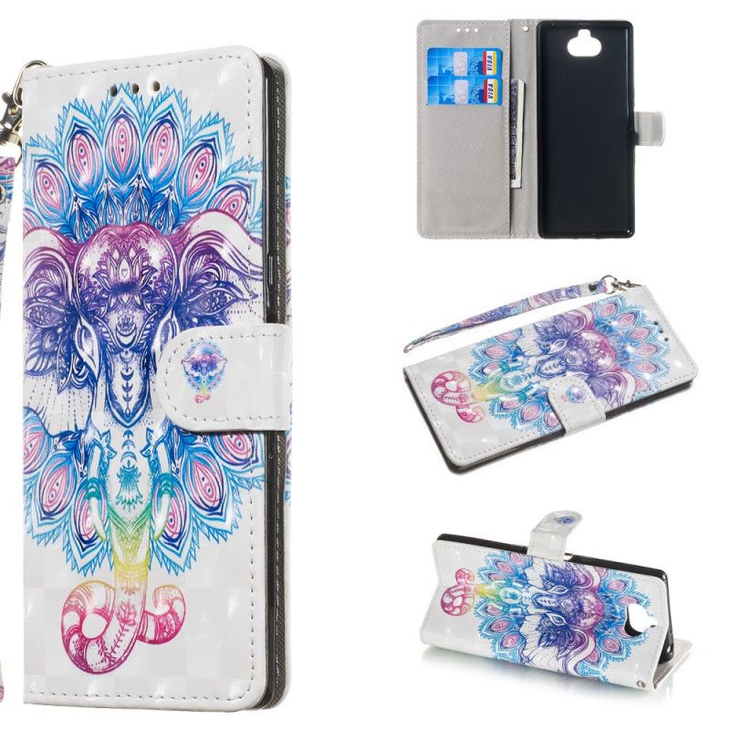 Housse Sony Xperia 10 Mandala Motifs Éléphants