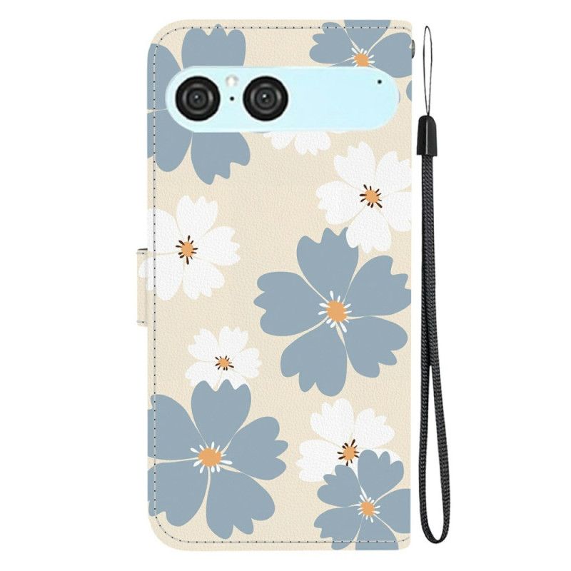 Housse Sony Xperia 10 VII Marguerite Bleues