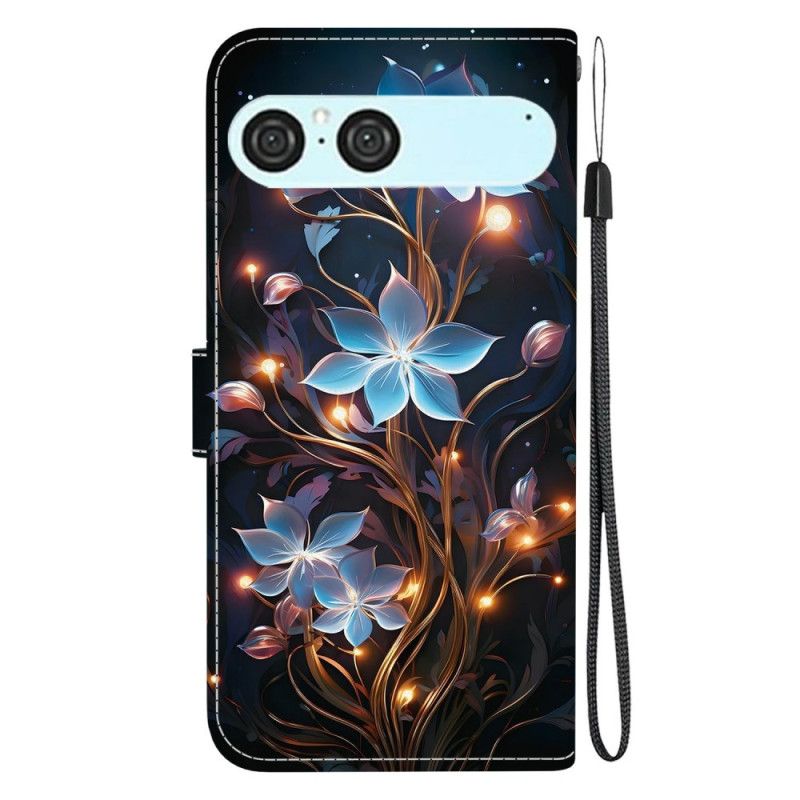 Housse Sony Xperia 10 VII Motif Floral Bleu