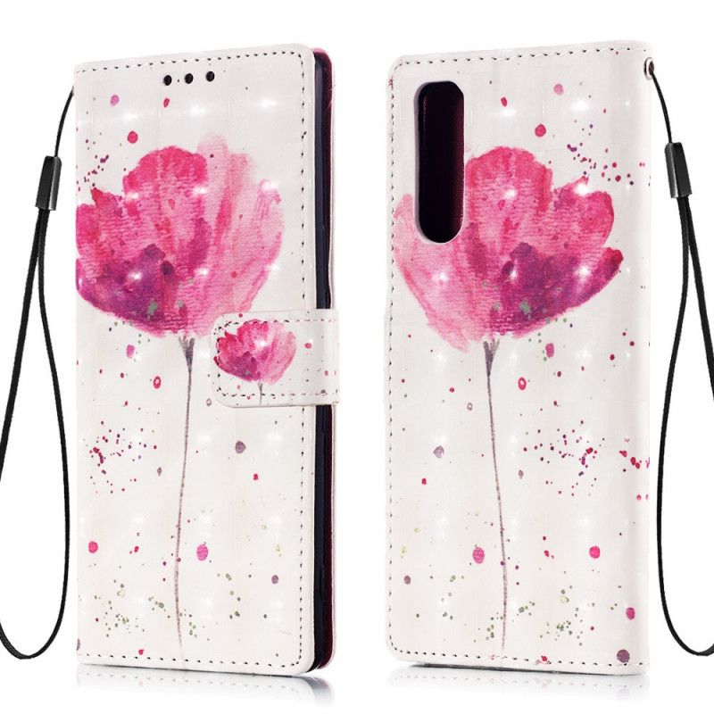 Housse Sony Xperia 5 Coquelicot Aquarelle