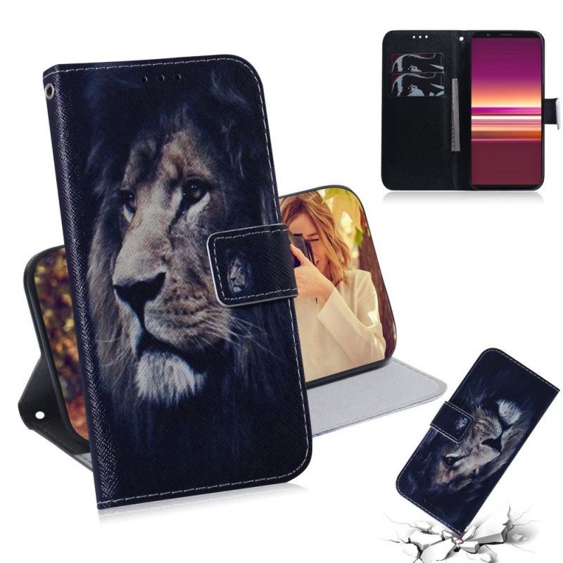 Housse Sony Xperia 5 Dreaming Lion