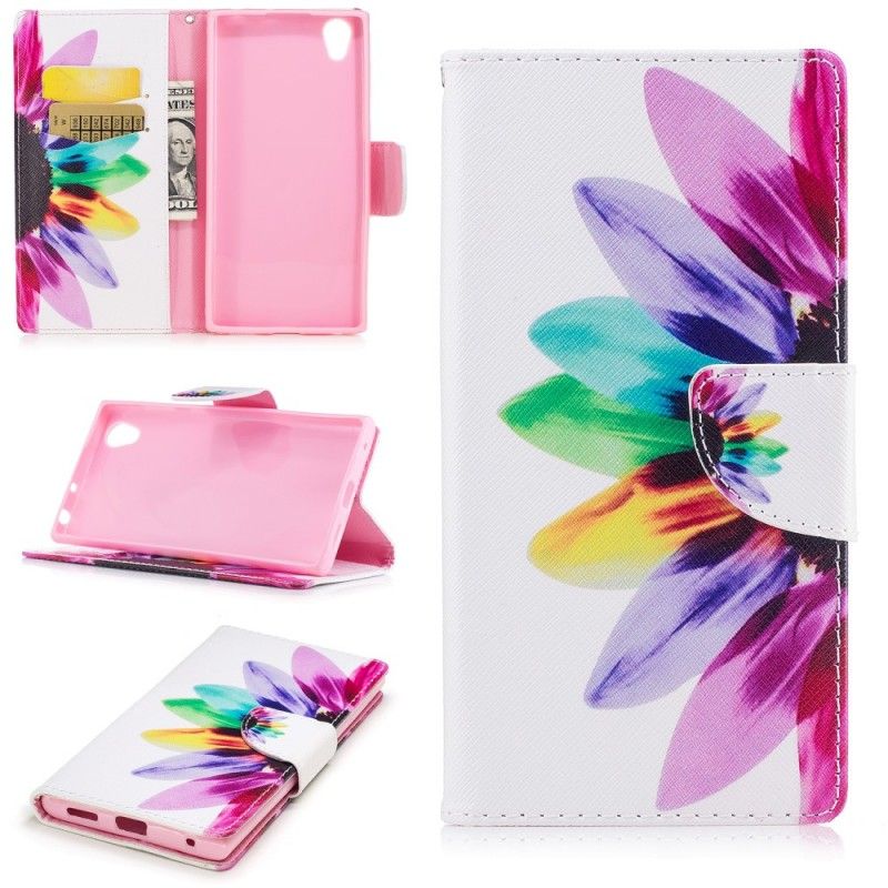 Housse Sony Xperia L1 Fleur Aquarelle