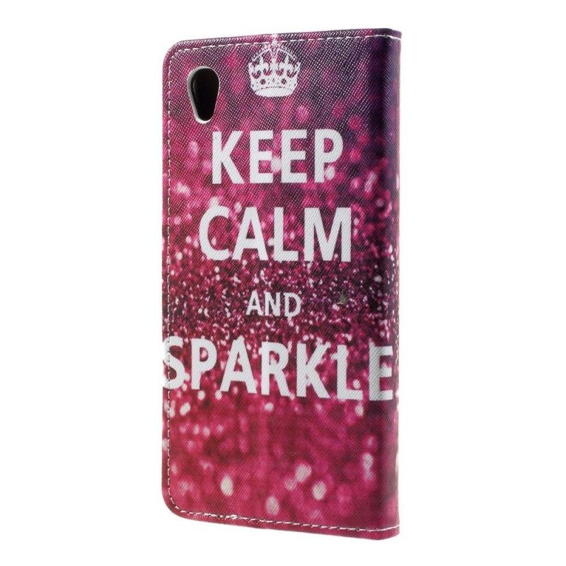 Étui Housse Sony Xperia L1 Keep Calm And Sparkle