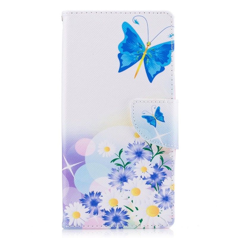 Housse Sony Xperia L1 Papillons Et Fleurs Peints