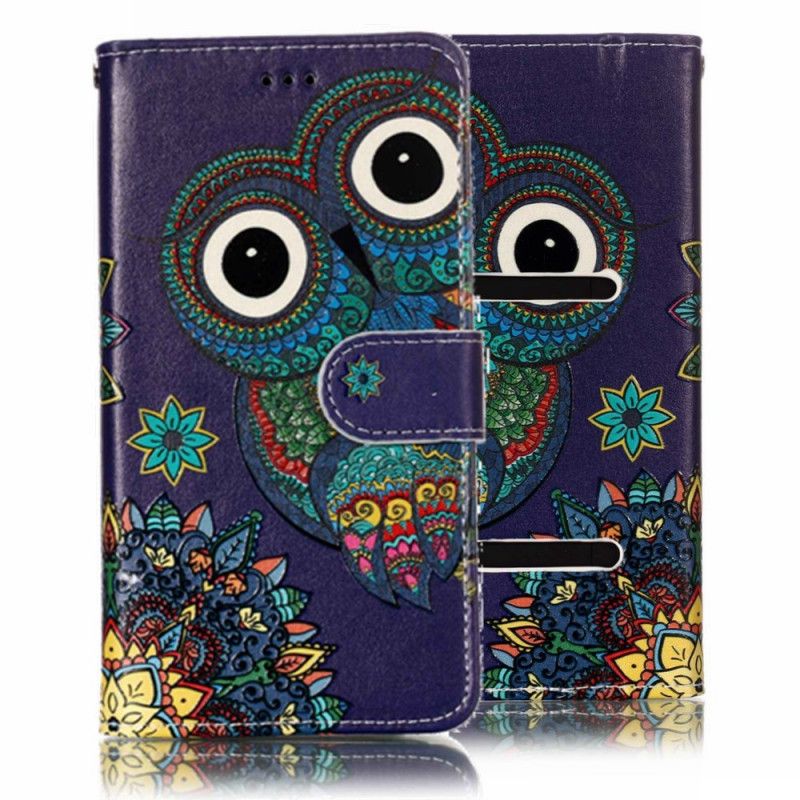 Étui Housse Sony Xperia L2 Hibou Dans L'univers Mandala