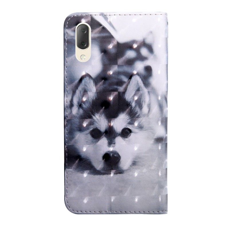 Housse Sony Xperia L3 Chien Noir Et Blanc