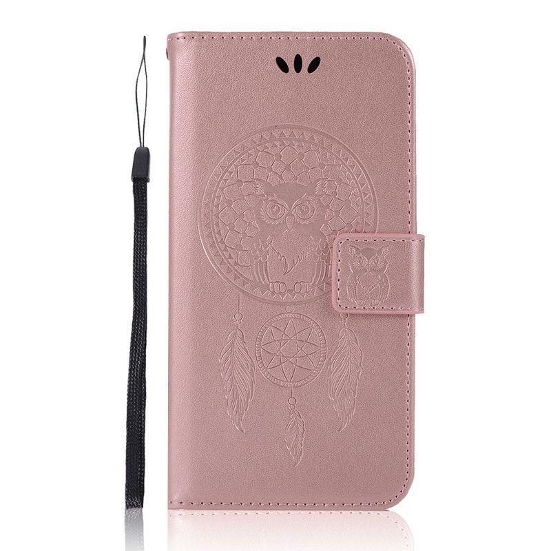 Housse Sony Xperia L3 Effet Cuir Attrape Rêves Hibou