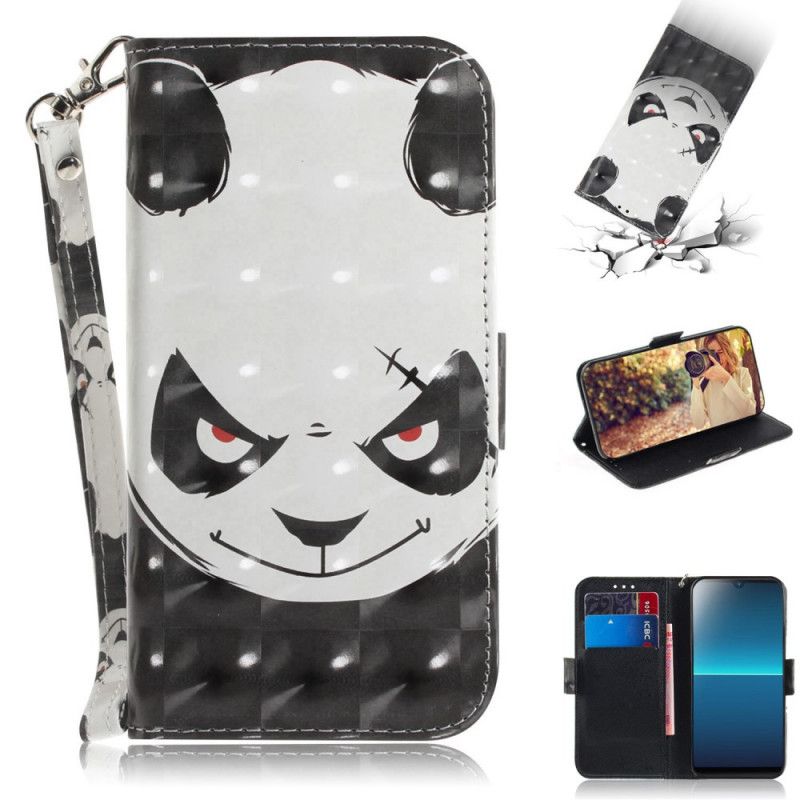 Housse Sony Xperia L4 Angry Panda À Lanière