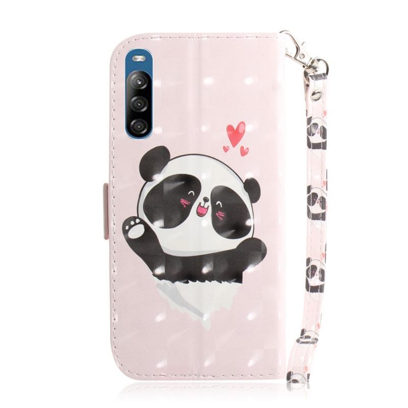 Housse Sony Xperia L4 Panda Love À Lanière