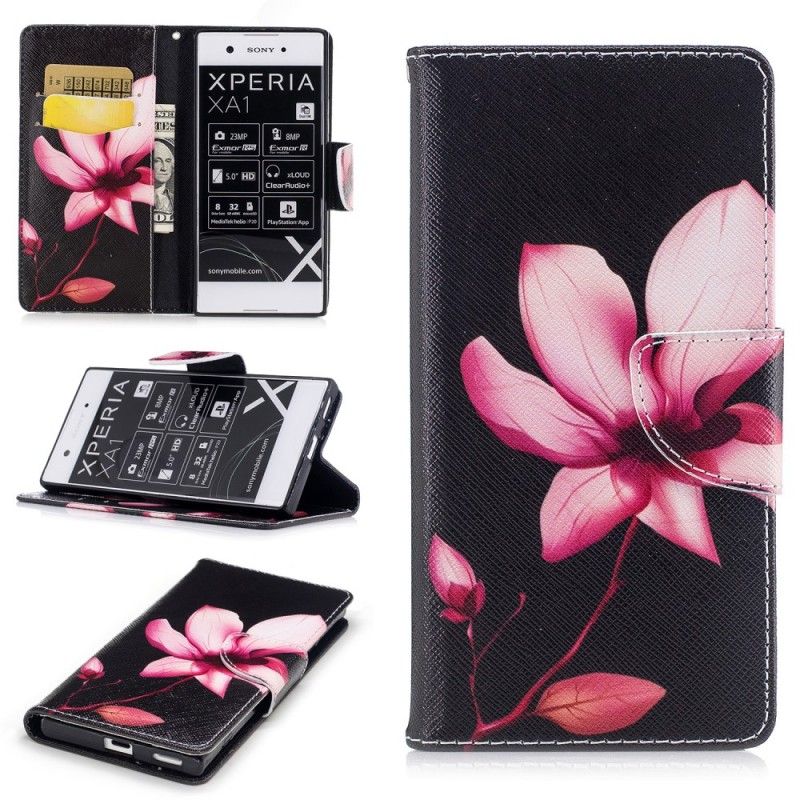 Housse Sony Xperia Xa1 Fleur Rose