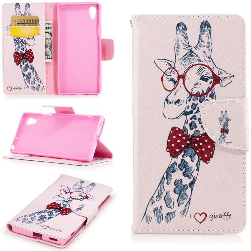 Housse Sony Xperia Xa1 Girafe Intello