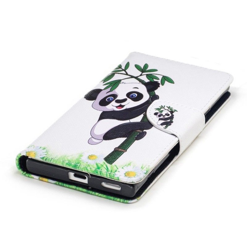 Housse Sony Xperia Xa1 Panda Sur Le Bambou