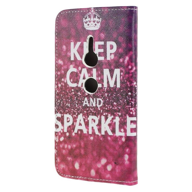 Housse Sony Xperia Xz2 Keep Calm And Sparkle