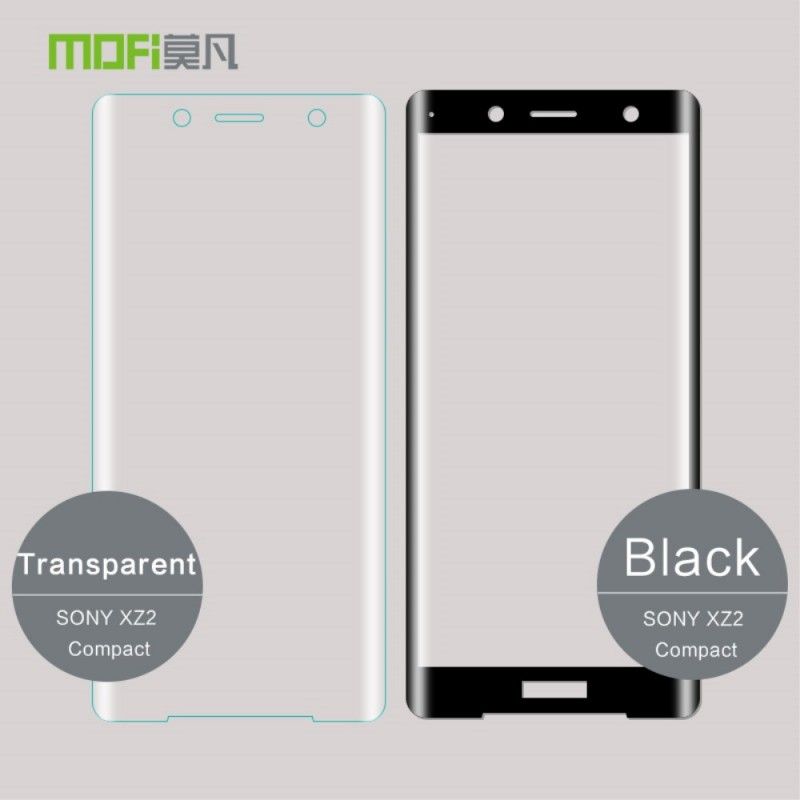 Protection En Verre Trempé Incurvée Pour Sony Xperia Xz2 Compact Mofi