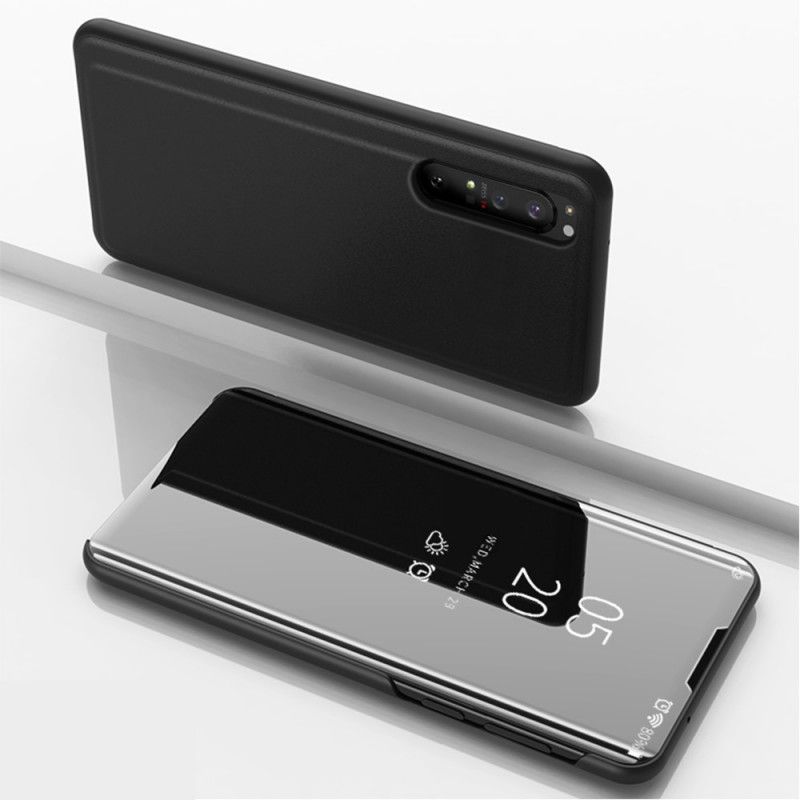 View Cover Sony Xperia 1 Ii Miroir Et Simili Cuir