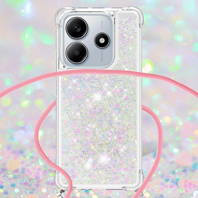 Coque à Cordon Xiaomi Redmi Note 14 4G Paillettes