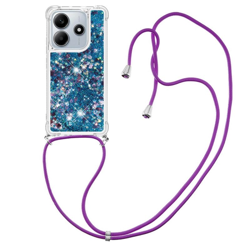 Coque à Cordon Xiaomi Redmi Note 14 5G Paillettes