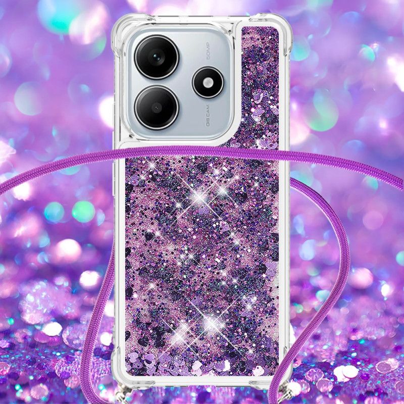 Coque à Cordon Xiaomi Redmi Note 14 5G Paillettes