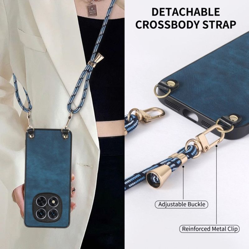 Coque à Cordon Xiaomi Redmi Note 14 Pro 5G / Poco X7 Effet Cuir