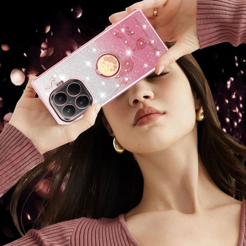 Coque KADEM pour Xiaomi 15T Pro Anneau-Support Strass KADEM