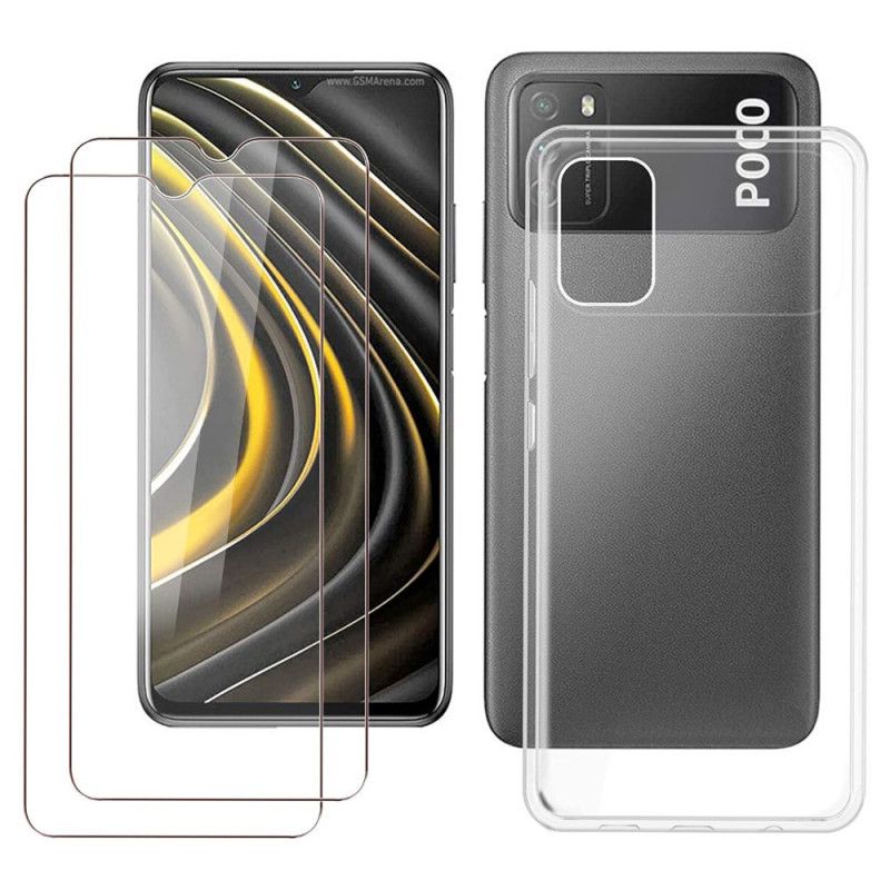 Coque Poco M3 Combo Coque Et Verre Trempée Écran