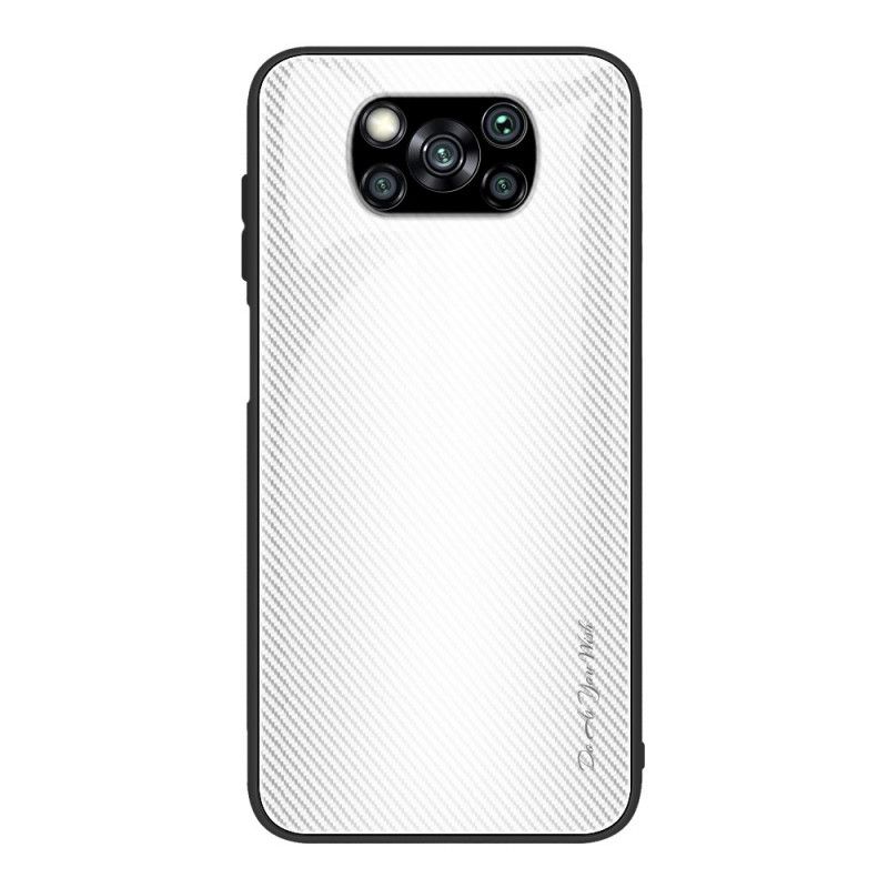 Coque Poco X3 Verre Trempé Fibre Carbone