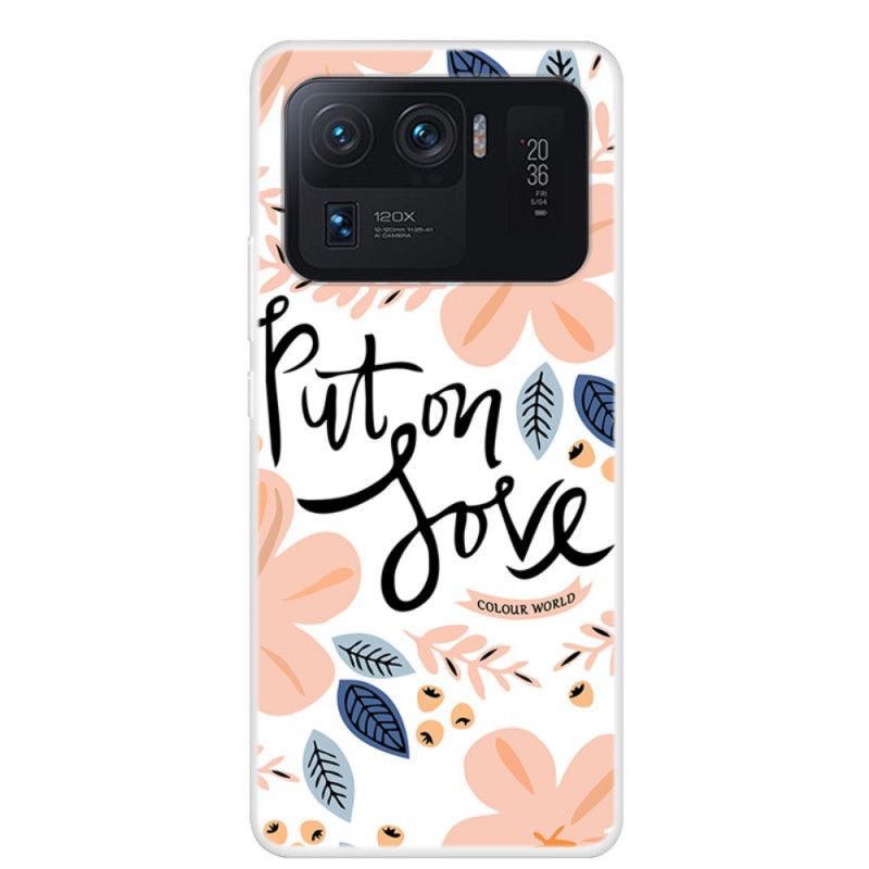 Coque Pour Xiaomi Mi 11 Ultra Put On Love