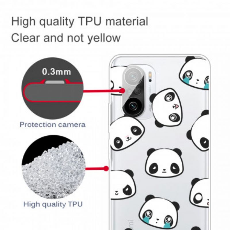 Coque Pour Xiaomi Mi 11i 5G / Poco F3 Pandas Sentimentaux