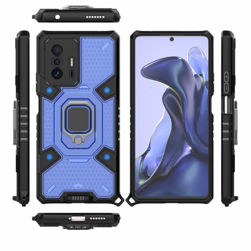 Coque Pour Xiaomi Mi 11T / 11T Pro Nid D'abeille Avec Anneau