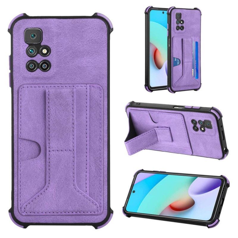 Coque Pour Xiaomi Redmi 10 Cuir Support Et Porte-cartes