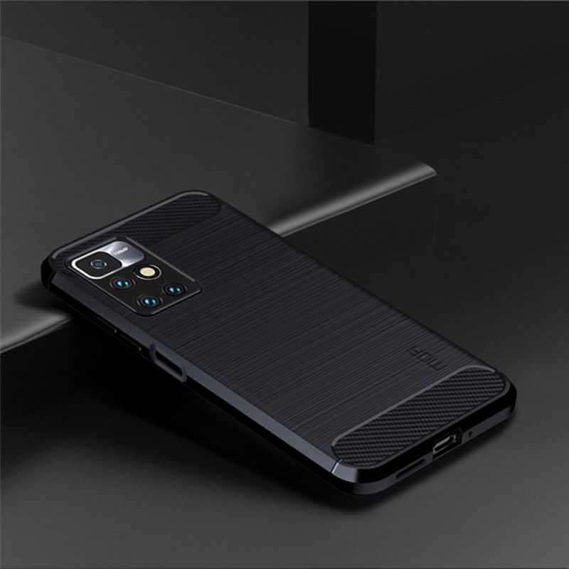 Coque Pour Xiaomi Redmi 10 Fibre Carbone Brossée Mofi