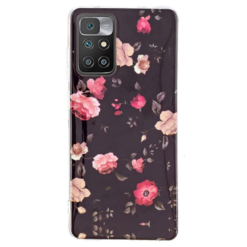 Coque Pour Xiaomi Redmi 10 Floralies Fluorescentes