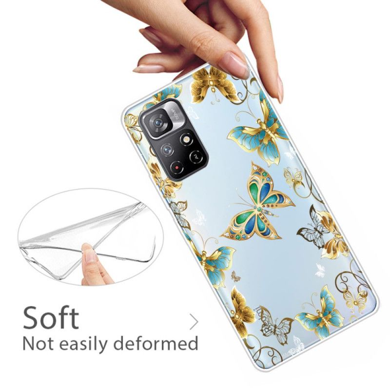 Coque Pour Xiaomi Redmi Note 11 / Poco M4 Pro 5G Butterflies