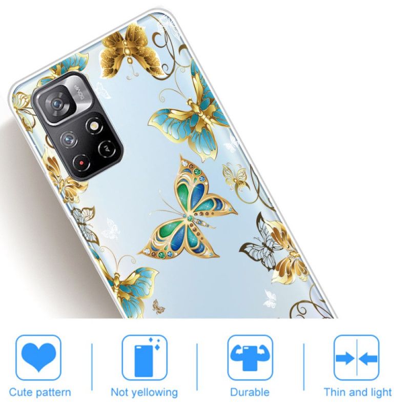 Coque Pour Xiaomi Redmi Note 11 / Poco M4 Pro 5G Butterflies