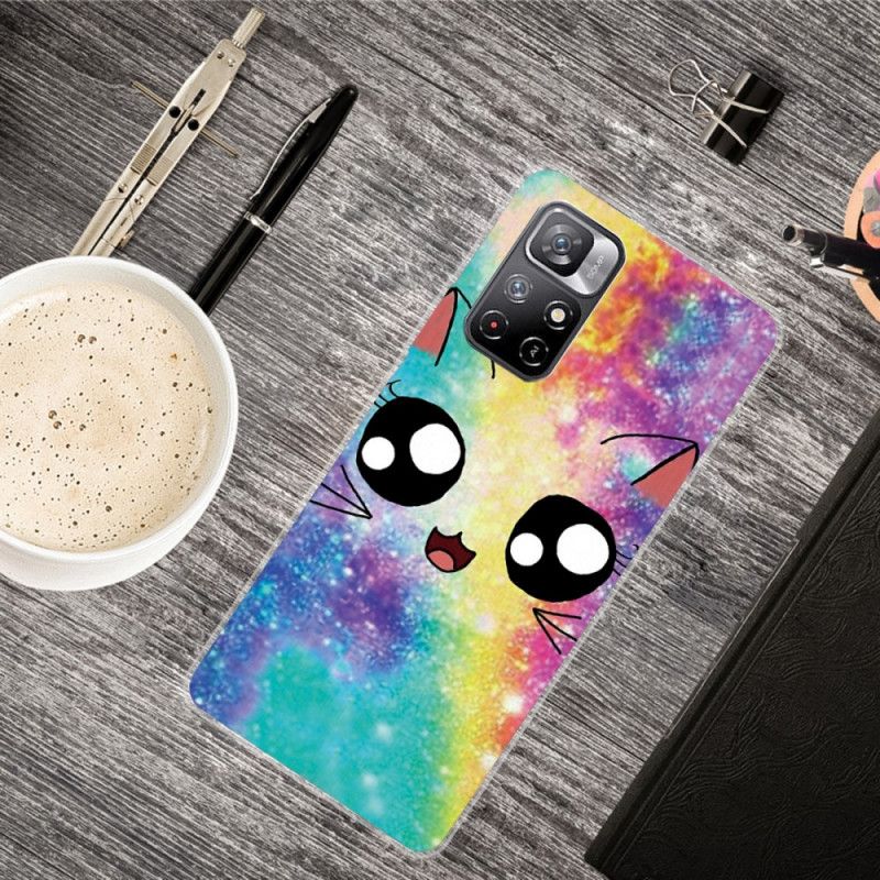 Coque Pour Xiaomi Redmi Note 11 / Poco M4 Pro 5G Chat Cartoon