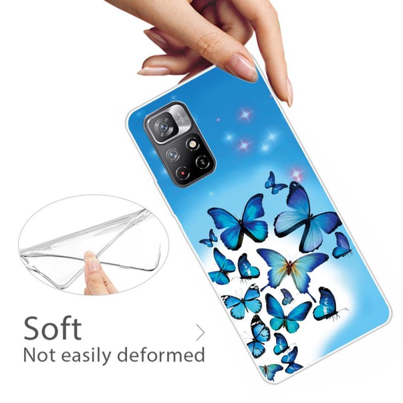 Coque Pour Xiaomi Redmi Note 11 / Poco M4 Pro 5G Papillons Papillons