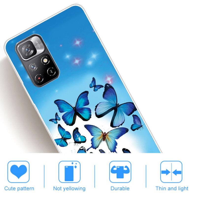 Coque Pour Xiaomi Redmi Note 11 / Poco M4 Pro 5G Papillons Papillons