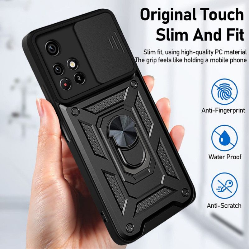 Coque Pour Xiaomi Redmi Note 11 / Poco M4 Pro 5G Support Et Protège-lentilles