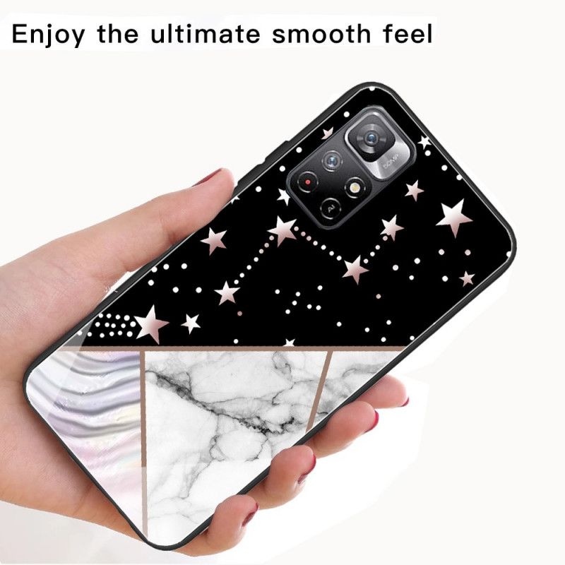 Coque Pour Xiaomi Redmi Note 11 / Poco M4 Pro 5G Trempé Marbre Géométrie