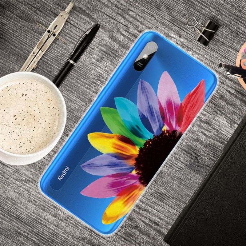 Coque Redmi 9a Fleur Colorée