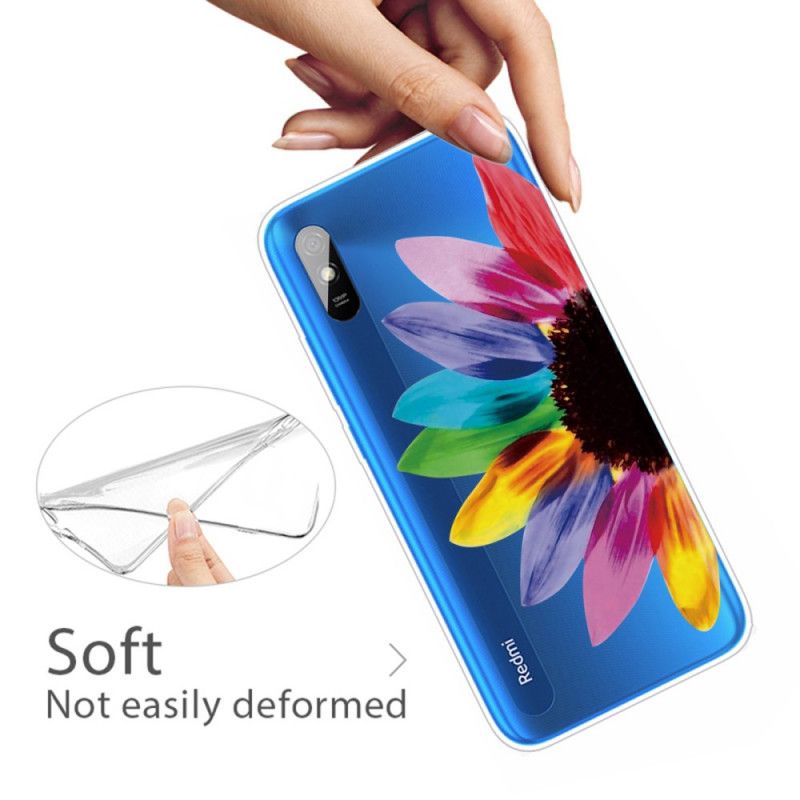 Coque Redmi 9a Fleur Colorée