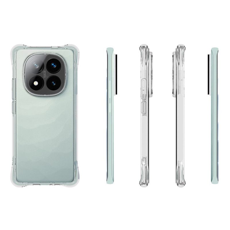 Coque transparente antidérapante pour Xiaomi Redmi Note 14 Pro Plus 5G Transparente Renforcée