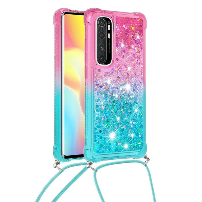 Coque Xaiomi Mi Note 10 Lite Silicone Paillettes Et Cordon