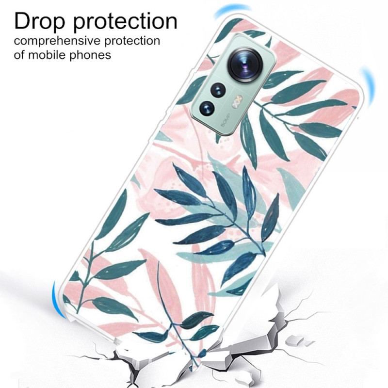 Coque  Xiaomi 12 / 12X  Silicone Feuilles