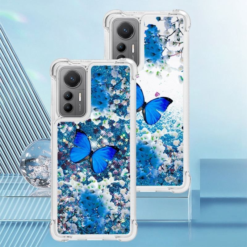 Coque Xiaomi 12 Lite Paillettes Papillons