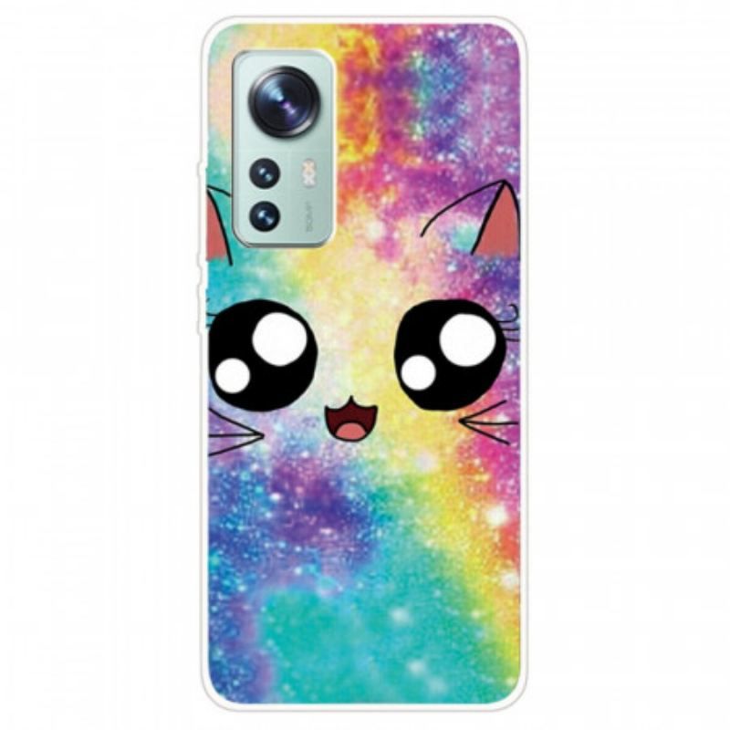 Coque Xiaomi 12 Pro Silicone Chat Déco