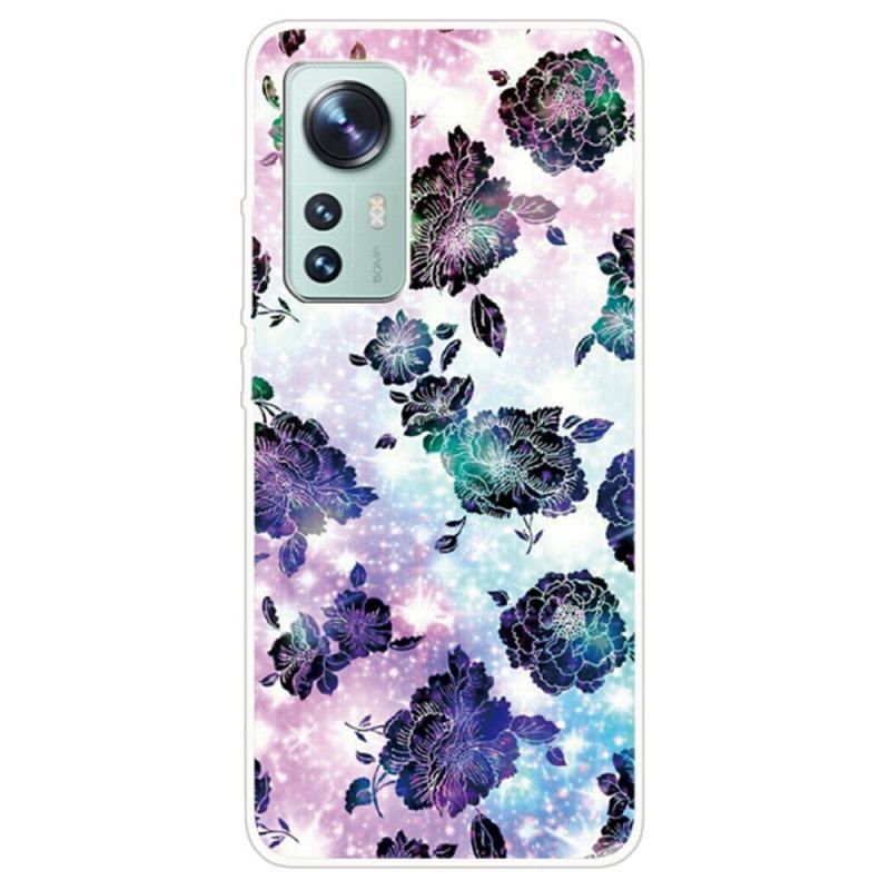 Coque Xiaomi 12 Pro Silicone Déclinaison Florale