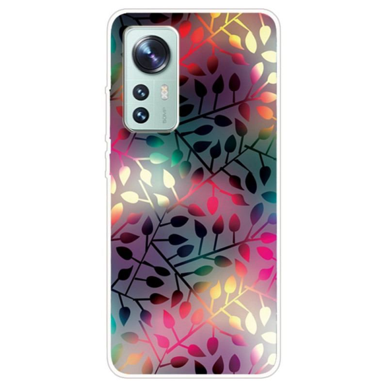 Coque Xiaomi 12 Pro Silicone Feuilles