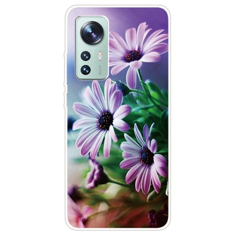 Coque Xiaomi 12 Pro Silicone Florale